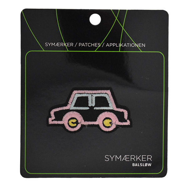 Strygemærke m/Bil, 54x30 mm