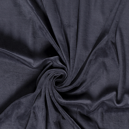 Velour, ensfarvet 1500 mm, marine blå