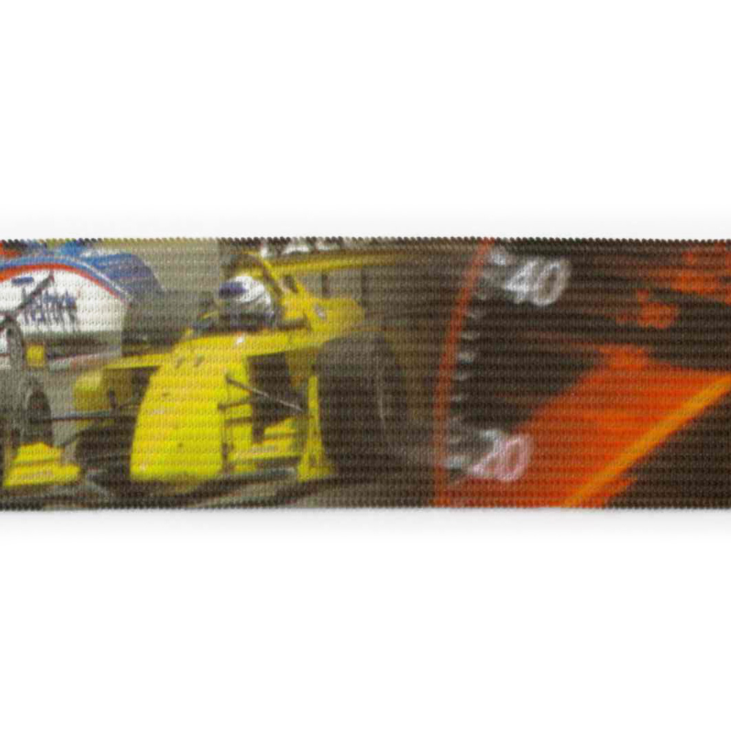 Elastik m/tryk fotoprint, motorsport