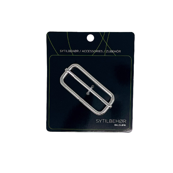 Spænde, regulering, 50 mm, sølv