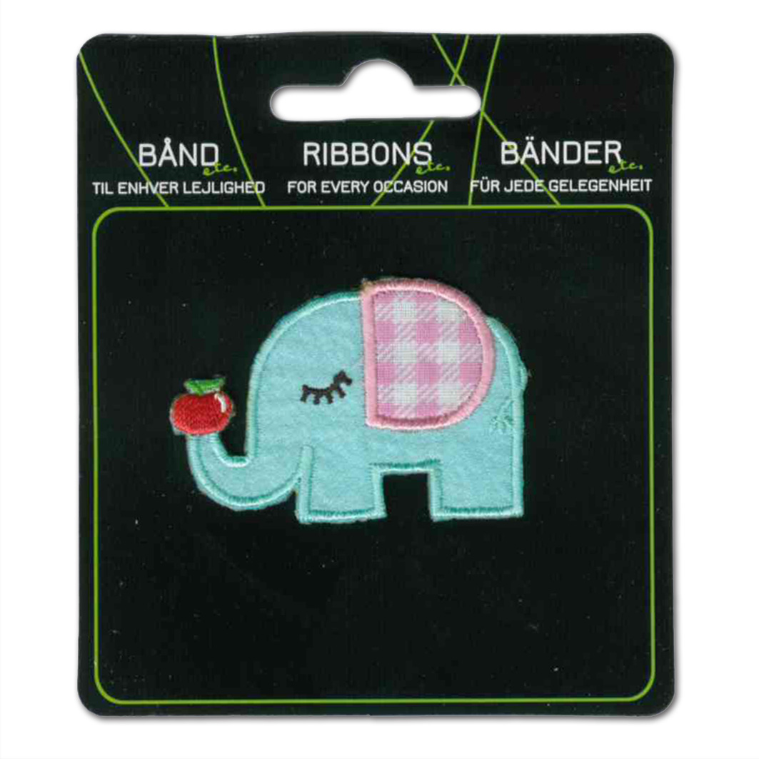 Strygemærke elefant, 55x35 mm
