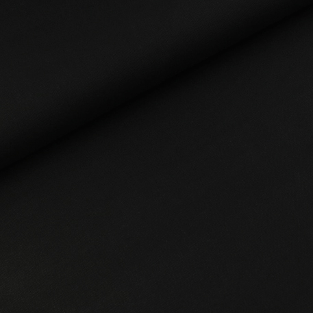 Canvas stof, bomuld, ensfarvet, sort