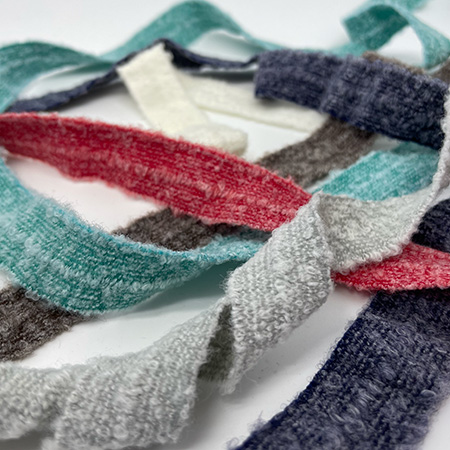 Strikket folde elastik, hvid