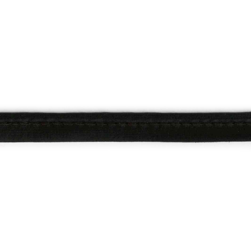 Jersey coated piping, sort