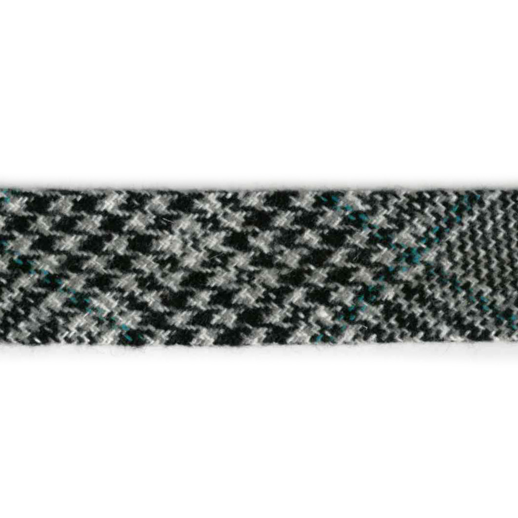 Tweed skråbånd, blå