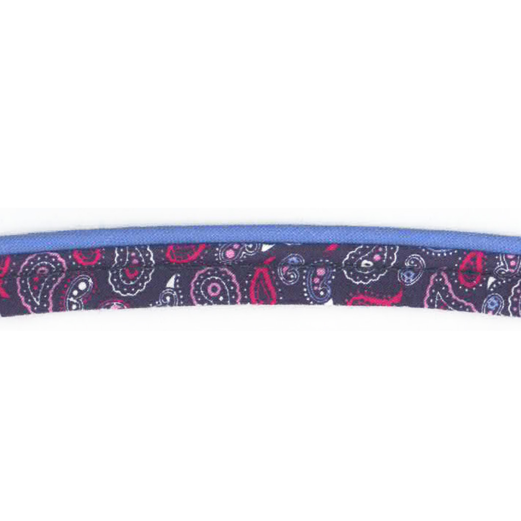 Bomuld/Poplin dob. piping, lilla