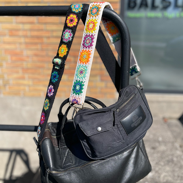 Bånd af bedstemor lapper 50 mm hvid 1