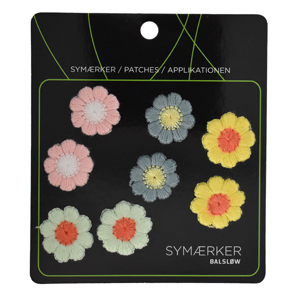 Symærke m/Blomst, 20x20 mm 