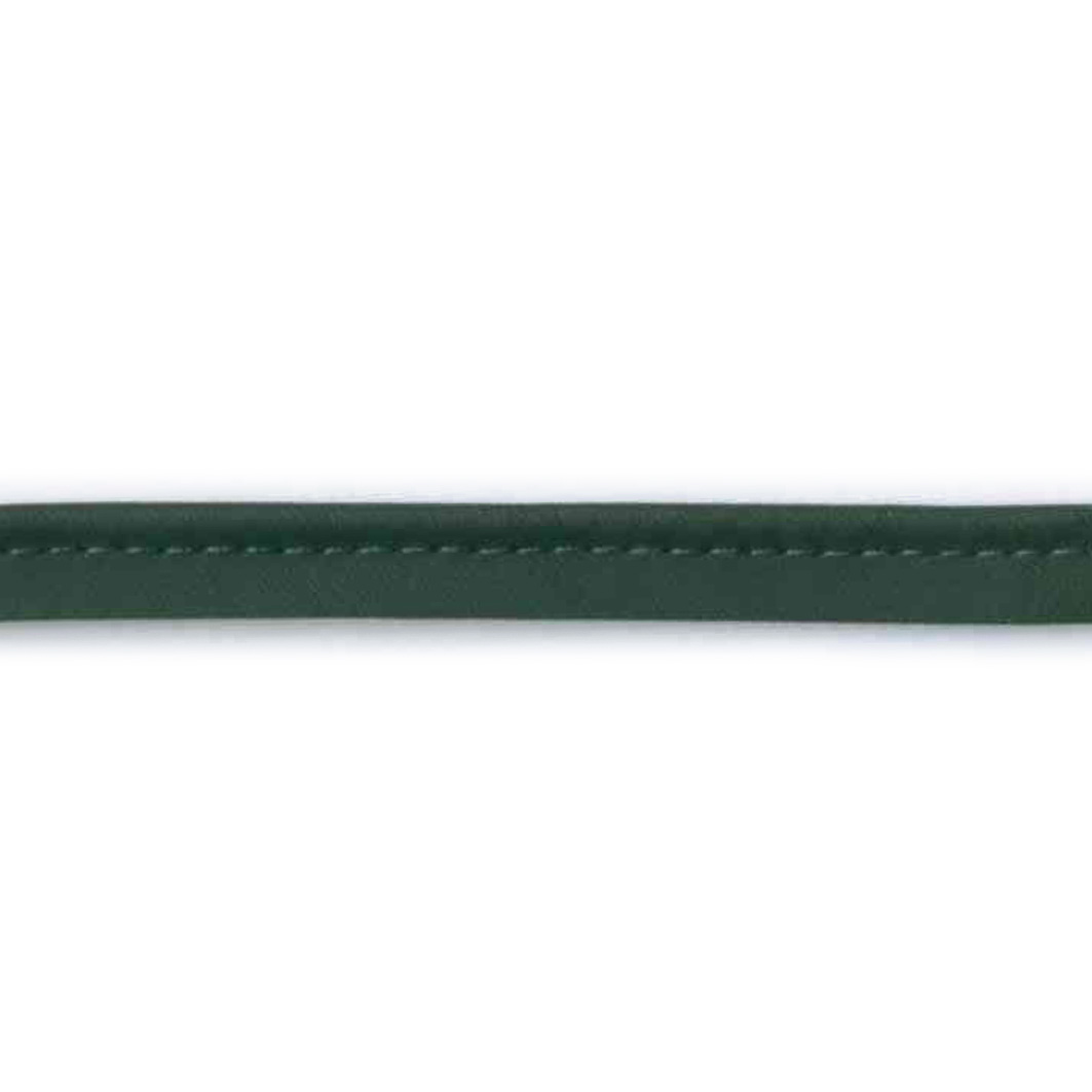 Læder (imiteret) piping , mørkegrøn