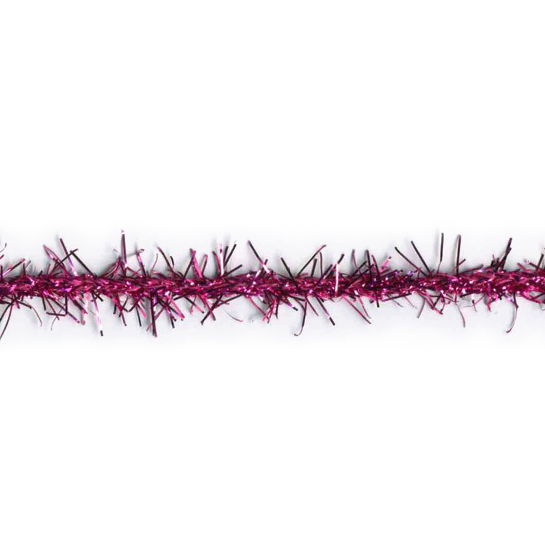 Tinsel lurex snor - Pink