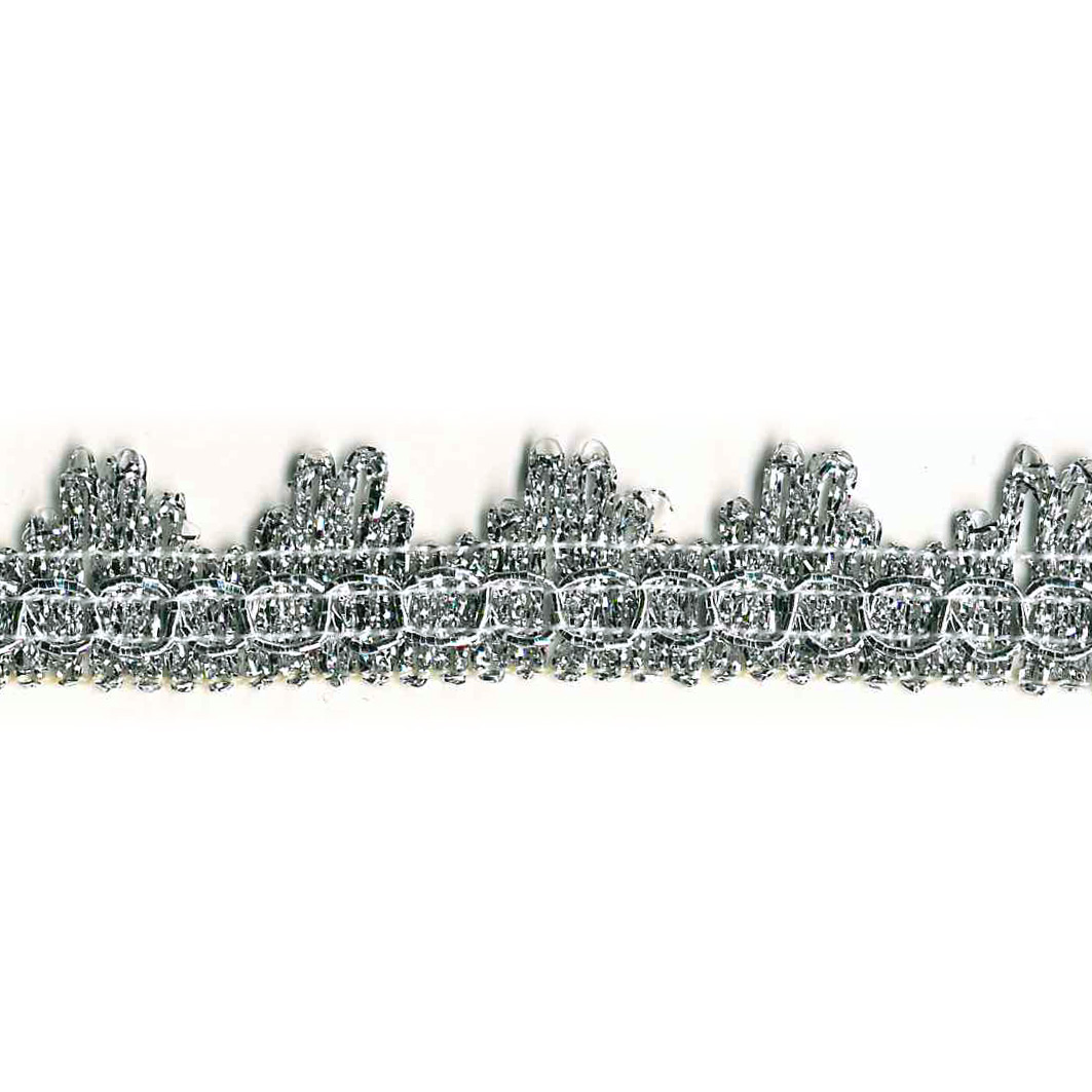 Blonde bånd m/lurex, sølv