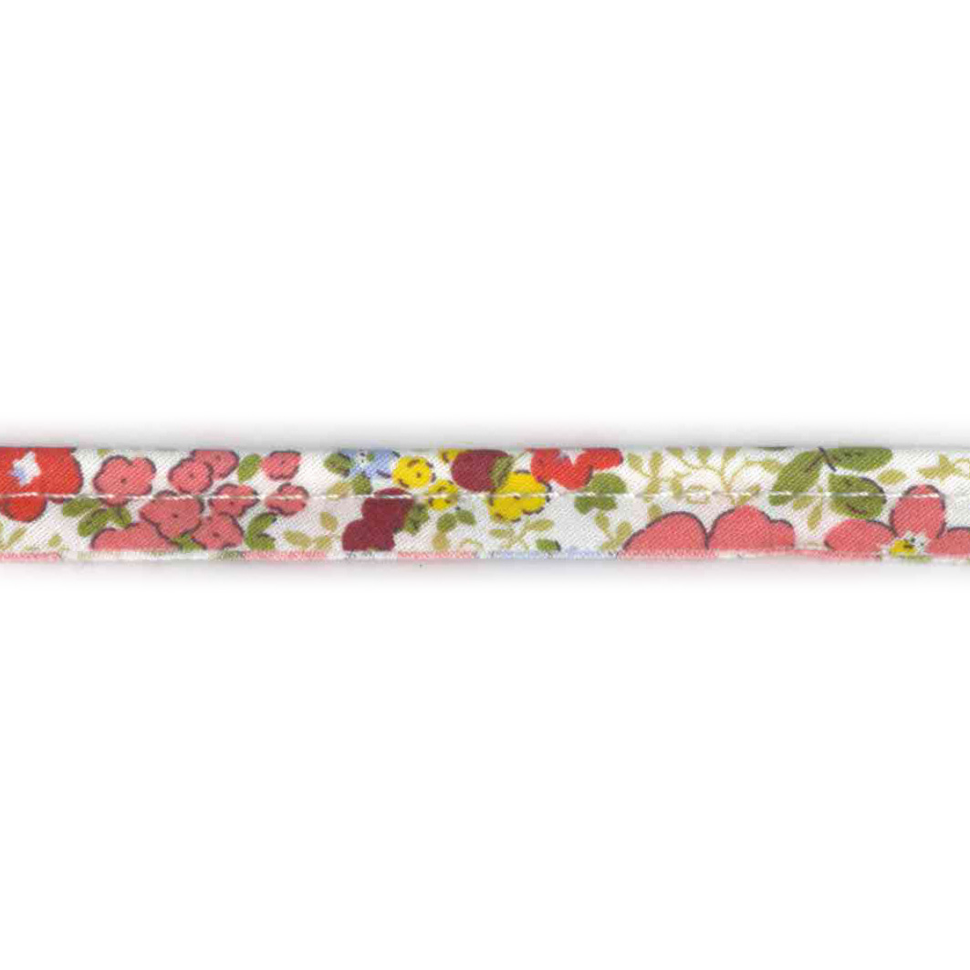 Poplin Blomster, piping