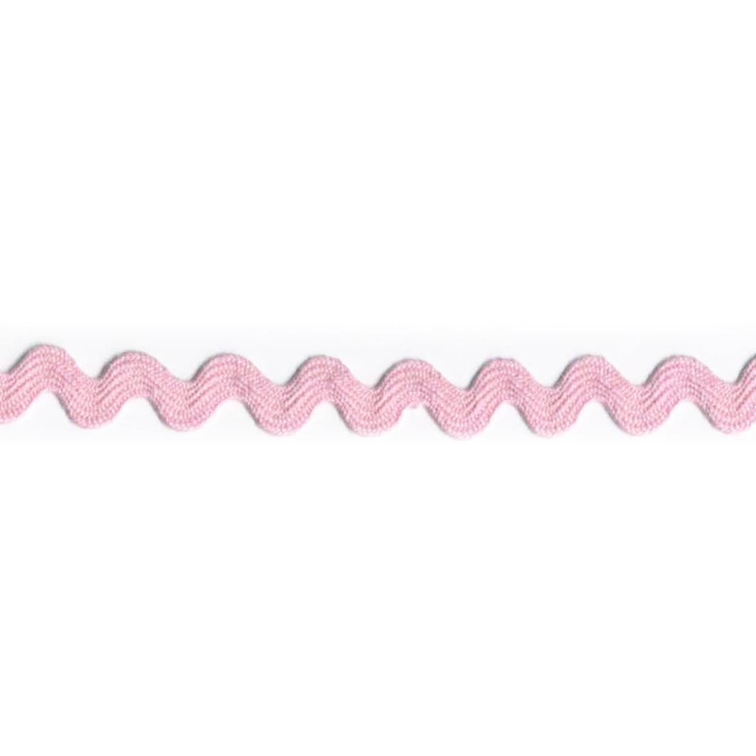 Zig Zag bånd 10 mm, lyserød