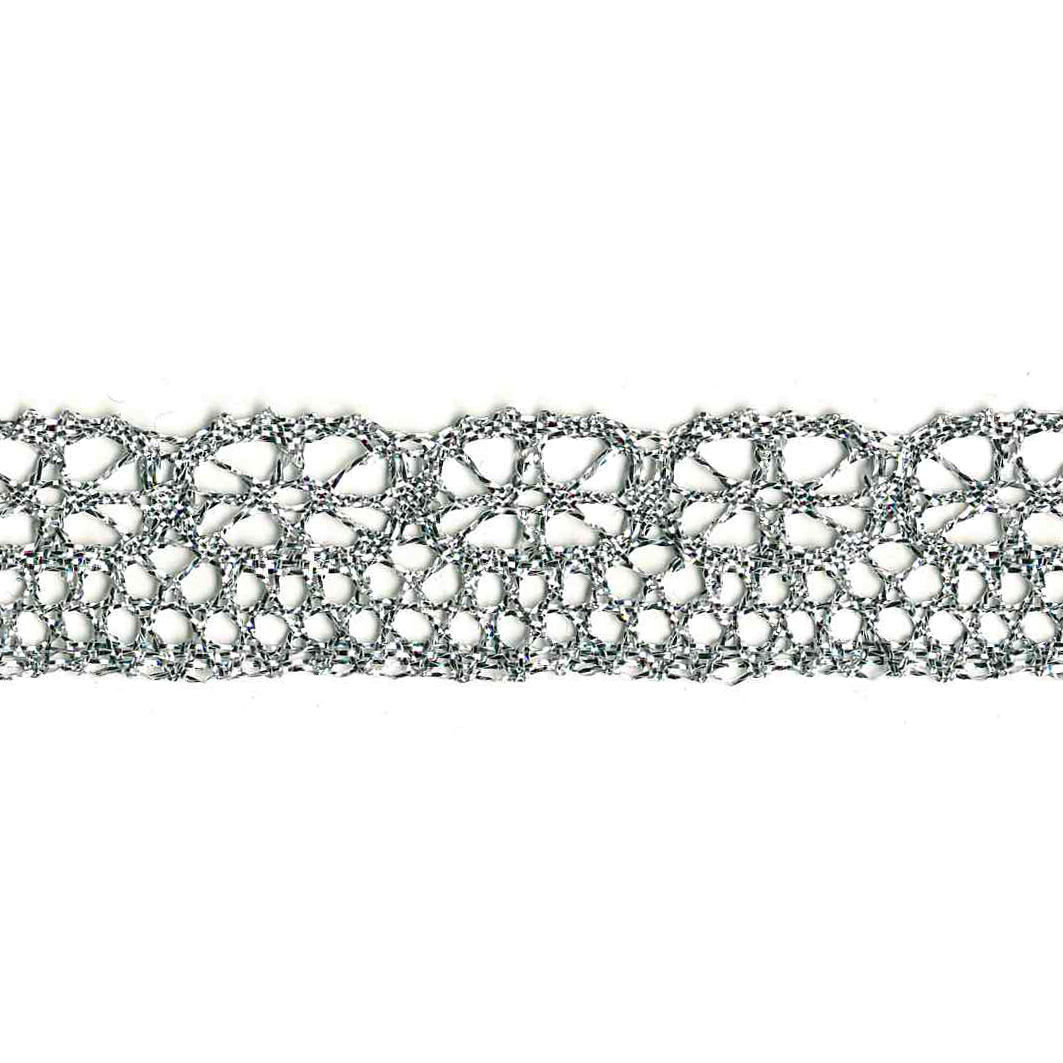 Blonde bånd m/lurex, sølv