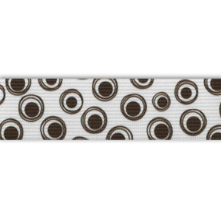 Elastik m/tryk cirkler, sort