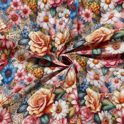 Canvas med blomster