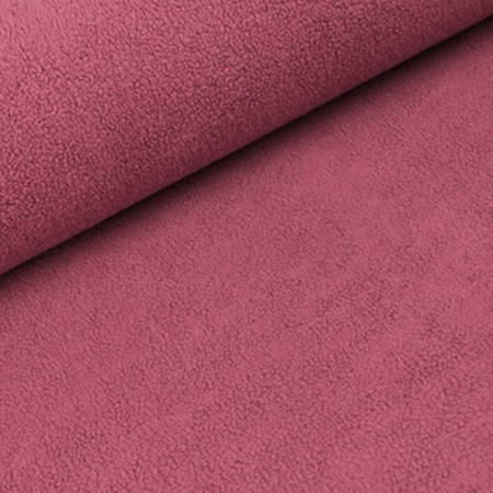 Fleece ensfarvet, metervare 1650 mm, lyserød