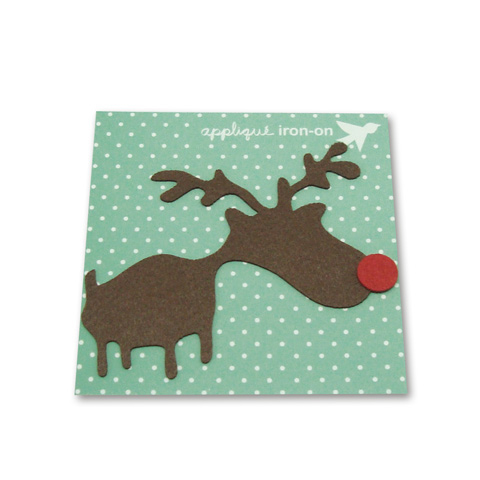 Strygemærke med rensdyr, 110x82 mm