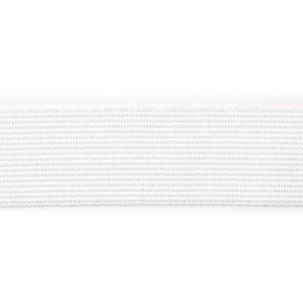 Bred elastik, 30mm, hvid