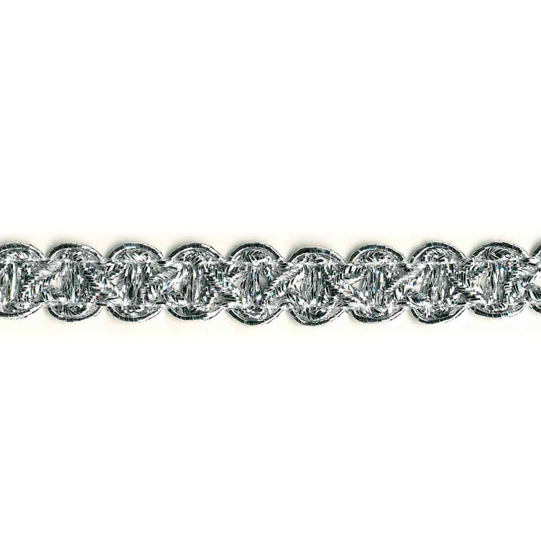 Blonde bånd m/lurex, sølv