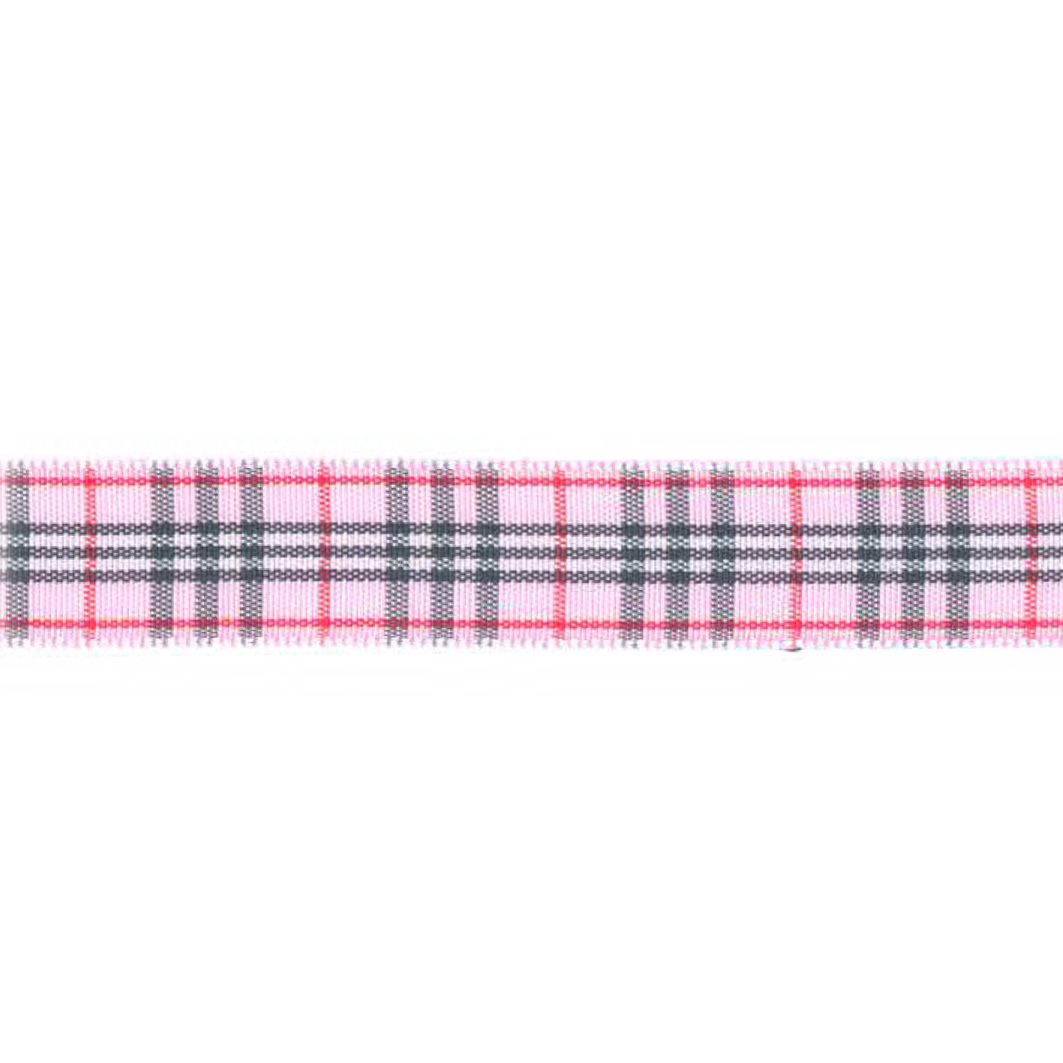 Gingham burberry ternet bånd, lyserød
