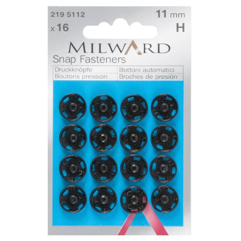 Tryklås, sort 11 mm (2195112)