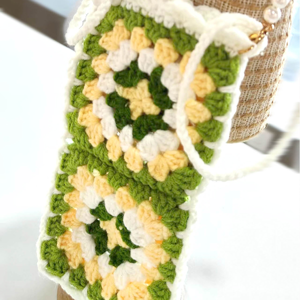 Bedstemor lapper, hvid/lyserød/lyseblå