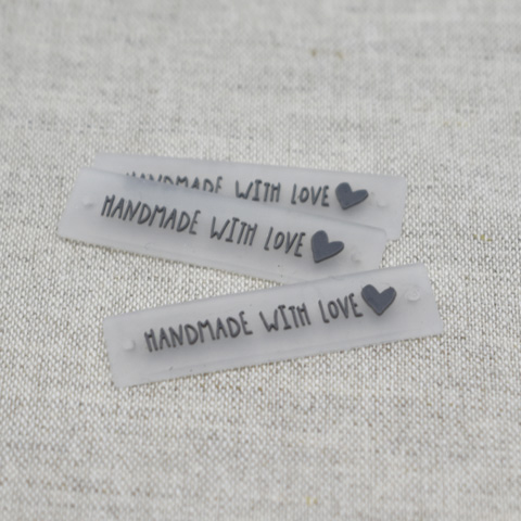Silikone label, Handmade, 10x40 mm