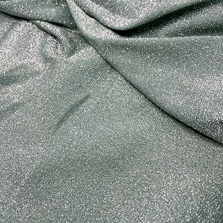 Jersey i sølv med lurex