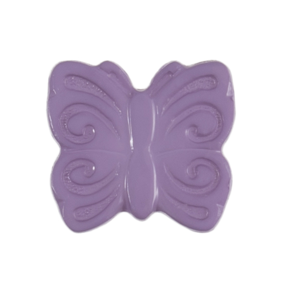 Knapper, lilla, sommerfugl,18 mm (00958)