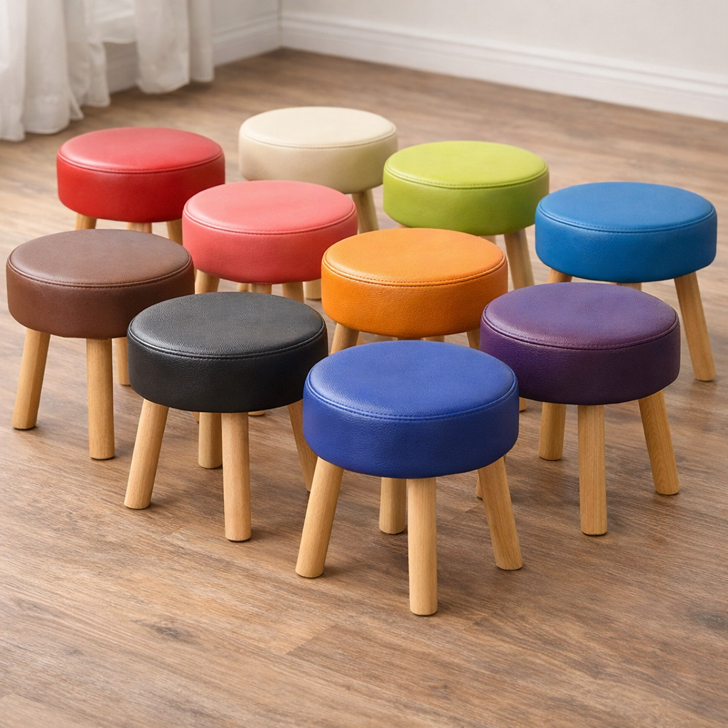 Læder stof, metervare, imiteret, sort 