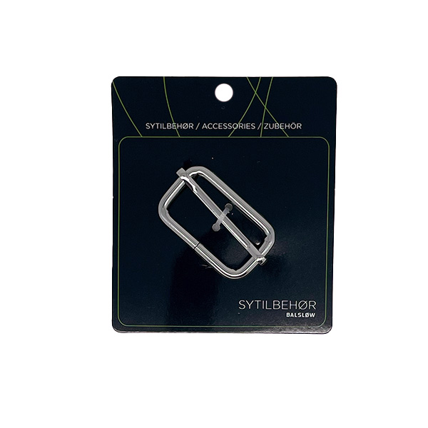Spænde, regulering, 38 mm, sølv