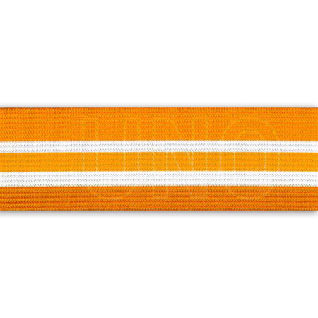 Elastik m/tryk striber, orange