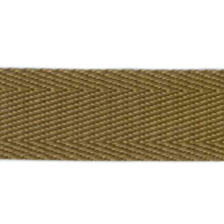 Taskebånd Herringbone, 38 mm, mørk karry